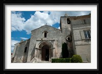 Facade of a church, Eglise Saint-Vincent, Les Baux-De-Provence, Bouches-Du-Rhone, Provence-Alpes-Cote d'Azur, France Fine Art Print