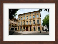 Facade of a building, Place Forbin, Cours Mirabeau, Aix-En-Provence, Bouches-Du-Rhone, Provence-Alpes-Cote d'Azur, France Fine Art Print