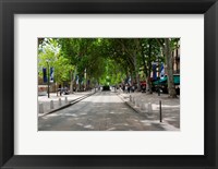 Street scene, Cours Mirabeau, Aix-En-Provence, Bouches-Du-Rhone, Provence-Alpes-Cote d'Azur, France Fine Art Print