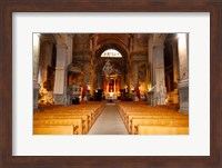 Interiors of a church, Saint Esprit Church, Aix-En-Provence, Bouches-Du-Rhone, Provence-Alpes-Cote d'Azur, France Fine Art Print
