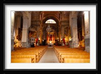 Interiors of a church, Saint Esprit Church, Aix-En-Provence, Bouches-Du-Rhone, Provence-Alpes-Cote d'Azur, France Fine Art Print