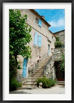 Staircase of an old house, Lacoste, Vaucluse, Provence-Alpes-Cote d'Azur, France Fine Art Print
