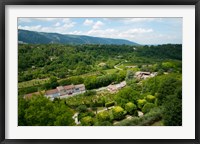 Aerial view of a plant nursery, Menerbes, Vaucluse, Provence-Alpes-Cote d'Azur, France Fine Art Print