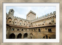 Courtyard of a palace, Palais des Papes, Avignon, Vaucluse, Provence-Alpes-Cote d'Azur, France Fine Art Print
