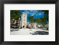 Buildings in a town, Place Saint-Jean le Vieux, Avignon, Vaucluse, Provence-Alpes-Cote d'Azur, France Fine Art Print