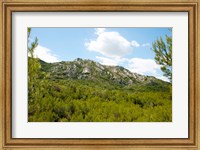 Low angle view of mountains, Alpilles, D25, Eyguieres, Bouches-Du-Rhone, Provence-Alpes-Cote d'Azur, France Fine Art Print