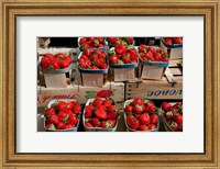 Strawberries for sale at weekly market, Arles, Bouches-Du-Rhone, Provence-Alpes-Cote d'Azur, France Fine Art Print