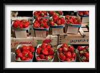 Strawberries for sale at weekly market, Arles, Bouches-Du-Rhone, Provence-Alpes-Cote d'Azur, France Fine Art Print