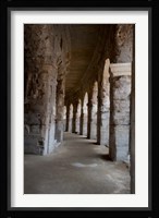 Columns of amphitheater, Arles Amphitheatre, Arles, Bouches-Du-Rhone, Provence-Alpes-Cote d'Azur, France Fine Art Print