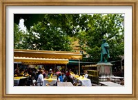 People in a restaurant, Place Du Forum, Arles, Bouches-Du-Rhone, Provence-Alpes-Cote d'Azur, France Fine Art Print
