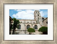 Low angle view of a bell tower, Church Of St. Trophime, Arles, Bouches-Du-Rhone, Provence-Alpes-Cote d'Azur, France Fine Art Print
