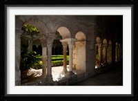 Cloister of ancient Monastere Saint-Paul-De-Mausole, St.-Remy-De-Provence, Bouches-Du-Rhone, Provence-Alpes-Cote d'Azur, France Fine Art Print
