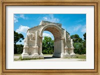 Roman triumphal arch at Glanum, St.-Remy-De-Provence, Bouches-Du-Rhone, Provence-Alpes-Cote d'Azur, France Fine Art Print
