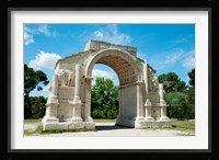 Roman triumphal arch at Glanum, St.-Remy-De-Provence, Bouches-Du-Rhone, Provence-Alpes-Cote d'Azur, France Fine Art Print
