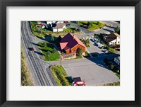 High angle view of buildings in a town, Park City, Utah, USA Fine Art Print