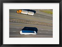 Trucks moving on a highway, Interstate 80, Park City, Utah, USA Fine Art Print