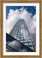 Low angle view of a tower, Willy-Brandt-Platz, European Central Bank, Frankfurt, Hesse, Germany Fine Art Print