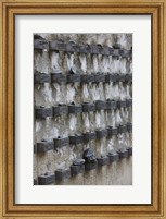 Cemetery wall with names of Holocaust victims, Jewish Cemetery, Frankfurt, Hesse, Germany Fine Art Print