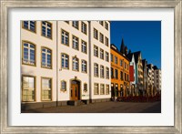 Close Up of Buildings along Frankenwerft Embankment, Cologne, North Rhine Westphalia, Germany Fine Art Print