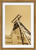 Low angle view of a coal mine, Zollverein Coal Mine Industrial Complex, Essen, Ruhr, North Rhine-Westphalia, Germany Fine Art Print