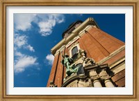 Tower of the St. Michaelis Church, Hamburg, Germany Fine Art Print