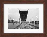 Office building at the waterfront, Dockland Office Building, Elbmeile, Hamburg, Germany Fine Art Print
