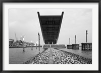Office building at the waterfront, Dockland Office Building, Elbmeile, Hamburg, Germany Fine Art Print
