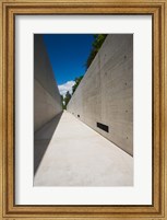 Courtyard to Bergen-Belsen WW2 Concentration Camp Memorial, Lower Saxony, Germany Fine Art Print