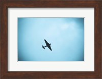 Junkers Ju 52 Aircraft flying in Blue Sky, Leipzig, Saxony, Germany Fine Art Print