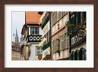 Low angle view of lower town buildings, Bamberg, Bavaria, Germany Fine Art Print