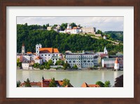 Town at the waterfront, Inn River, Passau, Bavaria, Germany Fine Art Print