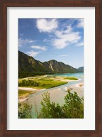 River in a valley, Isar River, Sylvenstein Lake Area, Bavaria, Germany Fine Art Print