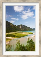 River in a valley, Isar River, Sylvenstein Lake Area, Bavaria, Germany Fine Art Print
