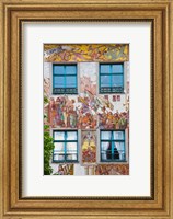 Old town painted building, Konstanz, Lake Constance, Baden-Wurttemberg, Germany Fine Art Print