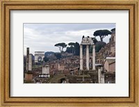 Ruins of a building, Roman Forum, Rome, Lazio, Italy Fine Art Print