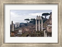 Ruins of a building, Roman Forum, Rome, Lazio, Italy Fine Art Print