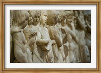 Detail of marble relief, Florence, Tuscany, Italy Fine Art Print