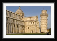 Tourists at cathedral, Pisa Cathedral, Leaning Tower of Pisa, Piazza Dei Miracoli, Pisa, Tuscany, Italy Fine Art Print