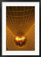 Interiors of Jin Mao Tower looking down to the lobby of the Grand Hyatt hotel, Lujiazui, Pudong, Shanghai, China Fine Art Print