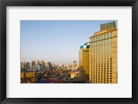 High angle view of Hongkou District, Shanghai, China Fine Art Print