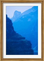 River with Mountains at Dawn, Yangtze River, Yichang, Hubei Province, China Fine Art Print