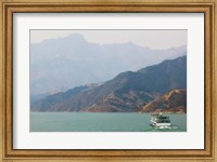 Ferry in a river, Xiling Gorge, Yangtze River, Hubei Province, China Fine Art Print