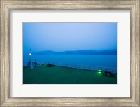 Deck of the Yangtze River Cruise Ship at dawn, Yangtze River, Fengdu, Chongqing Province, China Fine Art Print