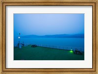 Deck of the Yangtze River Cruise Ship at dawn, Yangtze River, Fengdu, Chongqing Province, China Fine Art Print