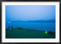 Deck of the Yangtze River Cruise Ship at dawn, Yangtze River, Fengdu, Chongqing Province, China Fine Art Print