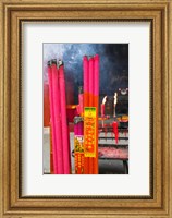 Memorial incenses, Mingshan, Fengdu Ghost City, Fengdu, Yangtze River, Chongqing Province, China Fine Art Print