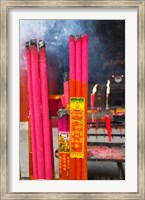 Memorial incenses, Mingshan, Fengdu Ghost City, Fengdu, Yangtze River, Chongqing Province, China Fine Art Print