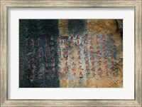 Rock Poems on The Stone Forest, Shilin, Kunming, Yunnan Province, China Fine Art Print