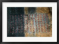 Rock Poems on The Stone Forest, Shilin, Kunming, Yunnan Province, China Fine Art Print