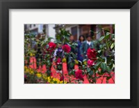 People at spring flower festival, Old Town, Dali, Yunnan Province, China Fine Art Print